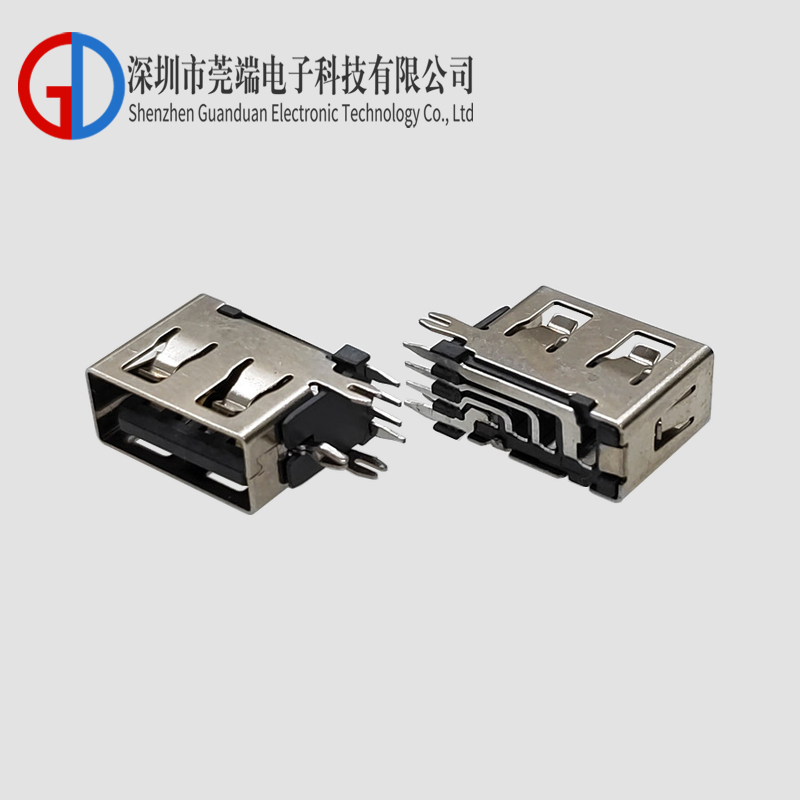 AF侧插10.0直边直脚LCP灰胶铁壳 大电流