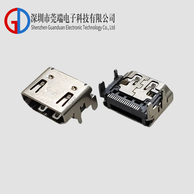 HDMI母座A TYPE四脚端子SMT