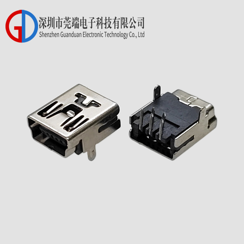 MINI母座90度两脚