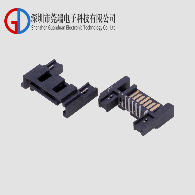SATA7P90度三面包LCP料