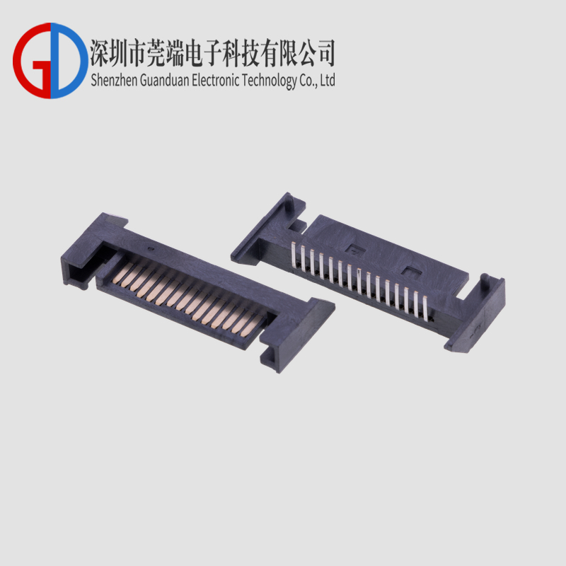 SATA15P斜坡90度公座LCP料三长三短