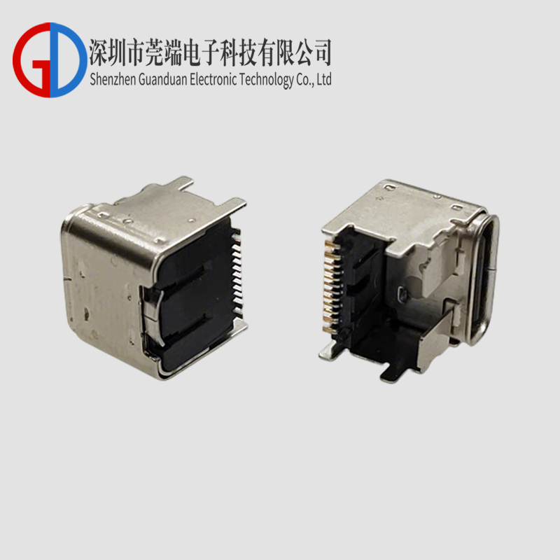 TYPE C母座24P单排SMT垫高4.3