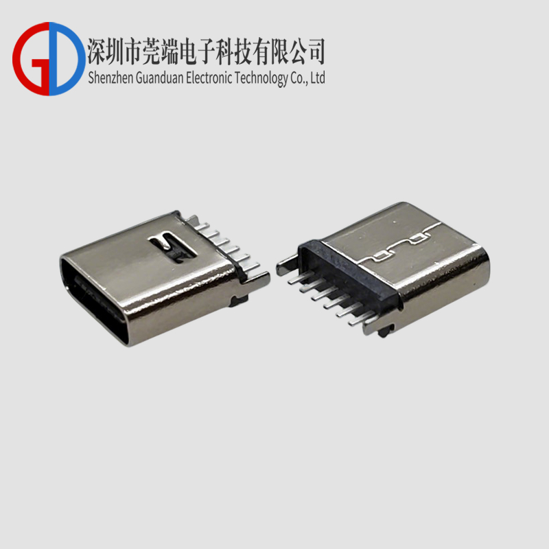 TYPE C母座6P立插8.8H