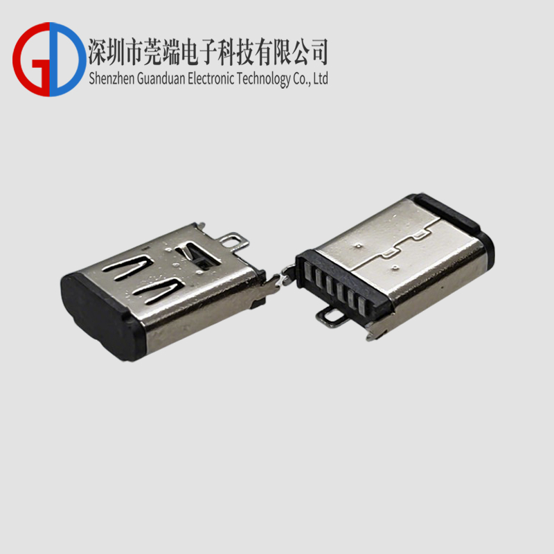 TYPE C母座6P立贴10.5H