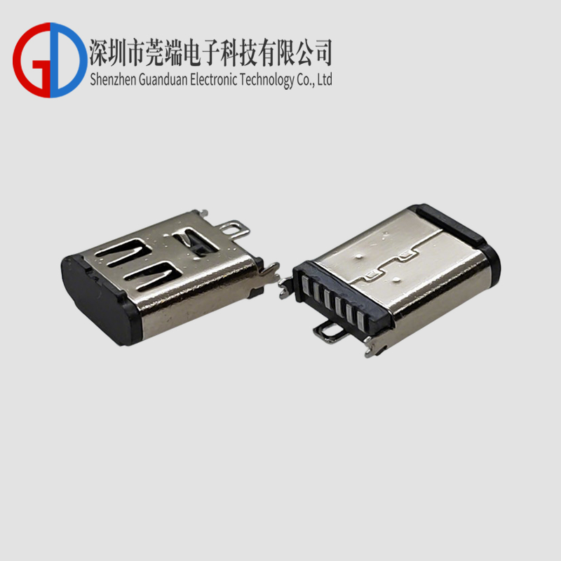 TYPE C母座6P立贴10.0H