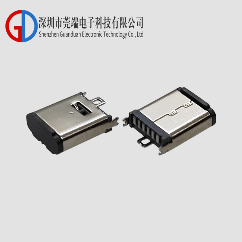 TYPE C母座6P立贴9.3H