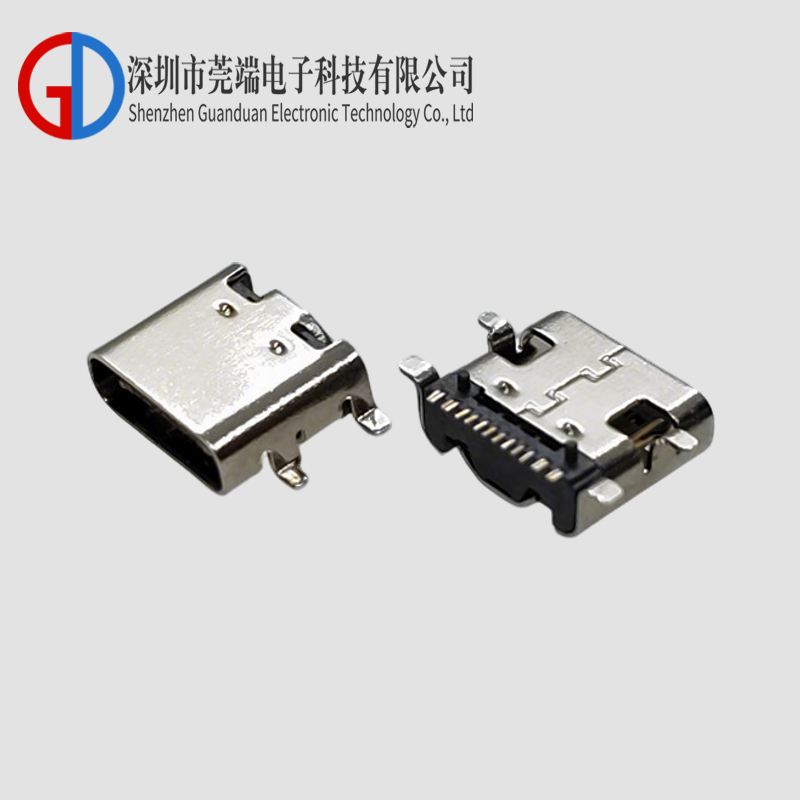 TYPE C母座16P全贴