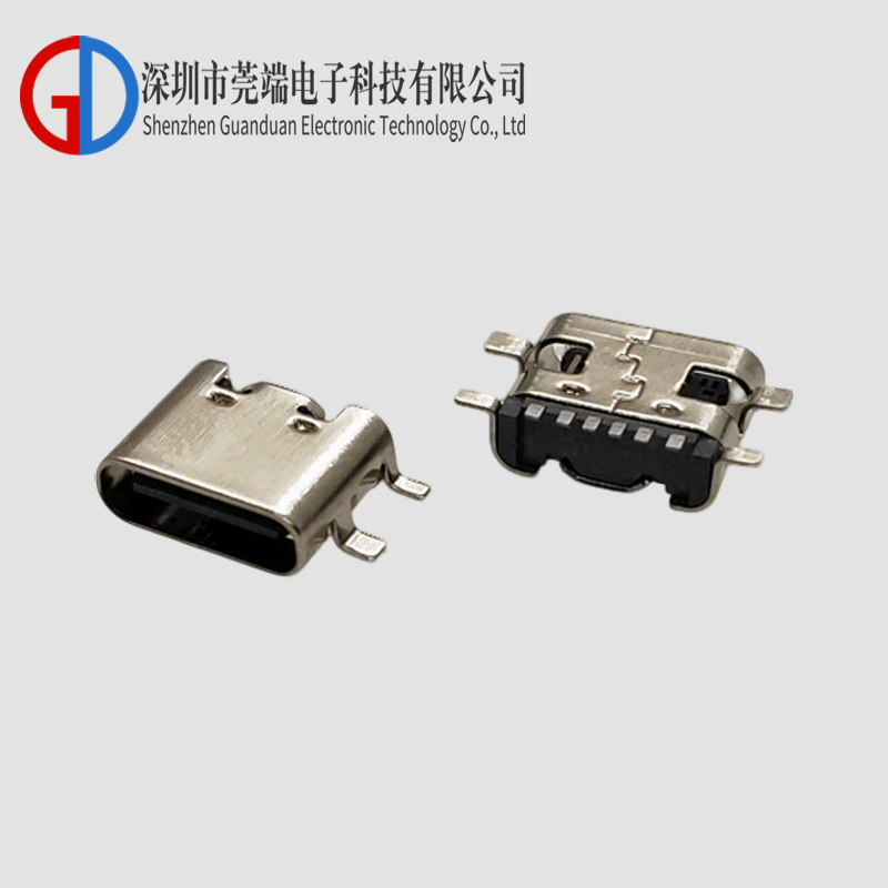 TYPE C母座6P全贴