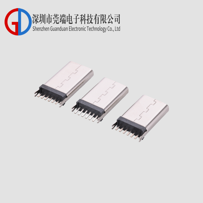 TYPE C母座6P立插13.1-13.7-15.0H
