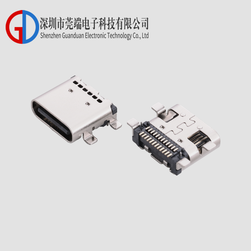 TYPE C母座24P板上SMT全贴