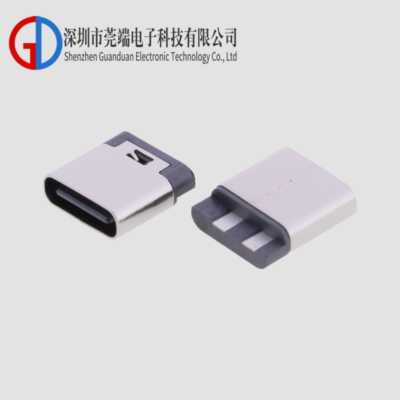 TYPE-C母座2P焊线6.8-10.0H
