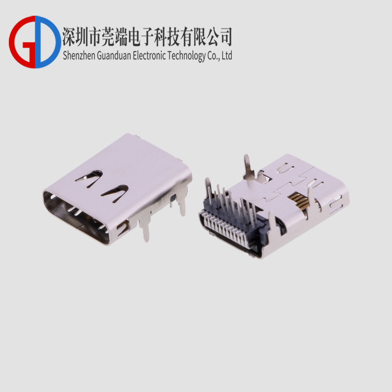 TYPE-C母座24P前插后贴四脚插L=11.20