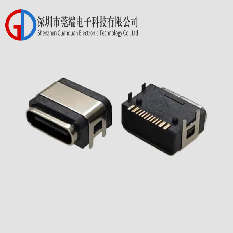 TYPE C母座6P两脚 防水款