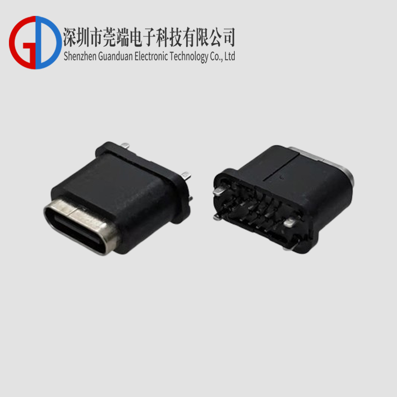 TYPE C母座16P立插 防水款